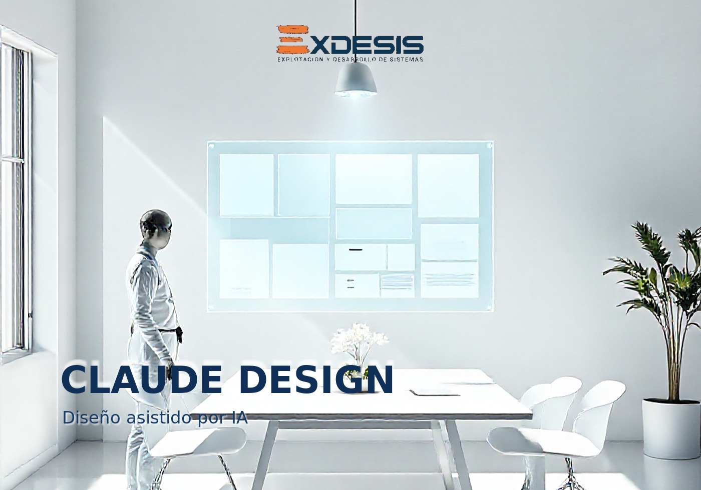 CLAUDE DESIGN Portada editorial de Exdesis sobre Claude Design de Anthropic.