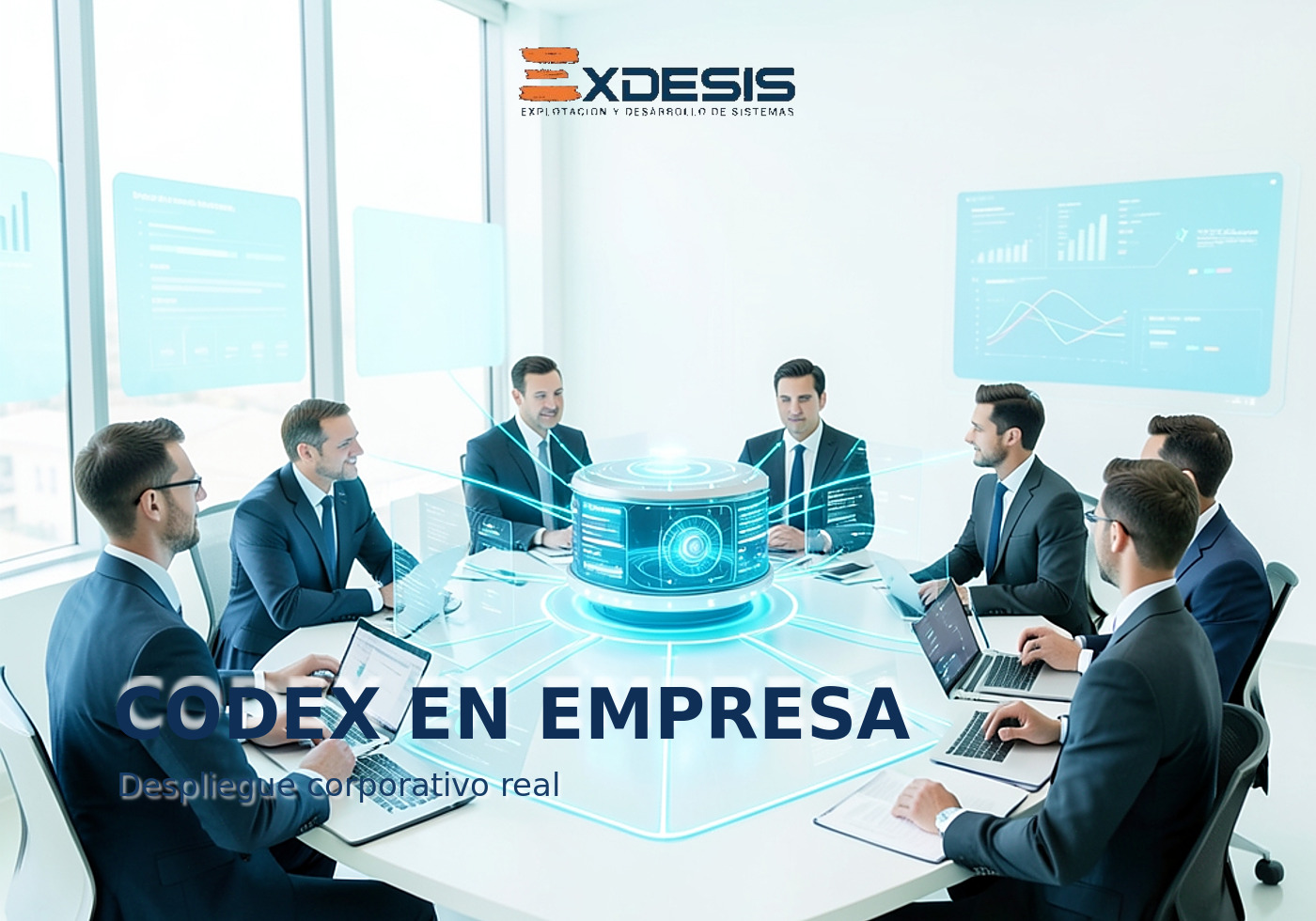 CODEX EN EMPRESA Portada editorial de Exdesis sobre el despliegue empresarial de Codex por OpenAI.
