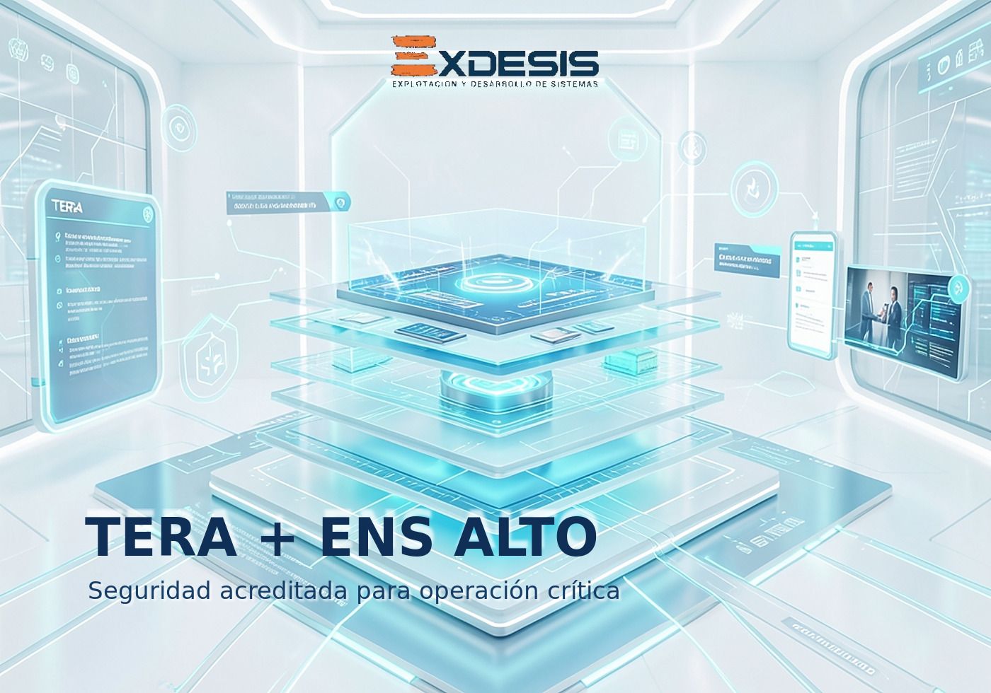 TERA + ENS ALTO Portada editorial de Exdesis sobre TERA, certificación ENS en Categoría Alta, desarrollo seguro y modalidad SaaS.