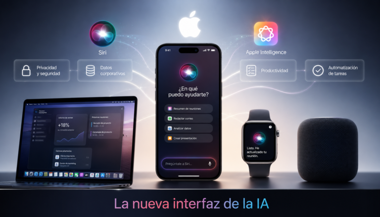 apple-siri-ai-wwdc-2026-featured Siri AI y Apple Intelligence como nueva interfaz empresarial en dispositivos Apple
