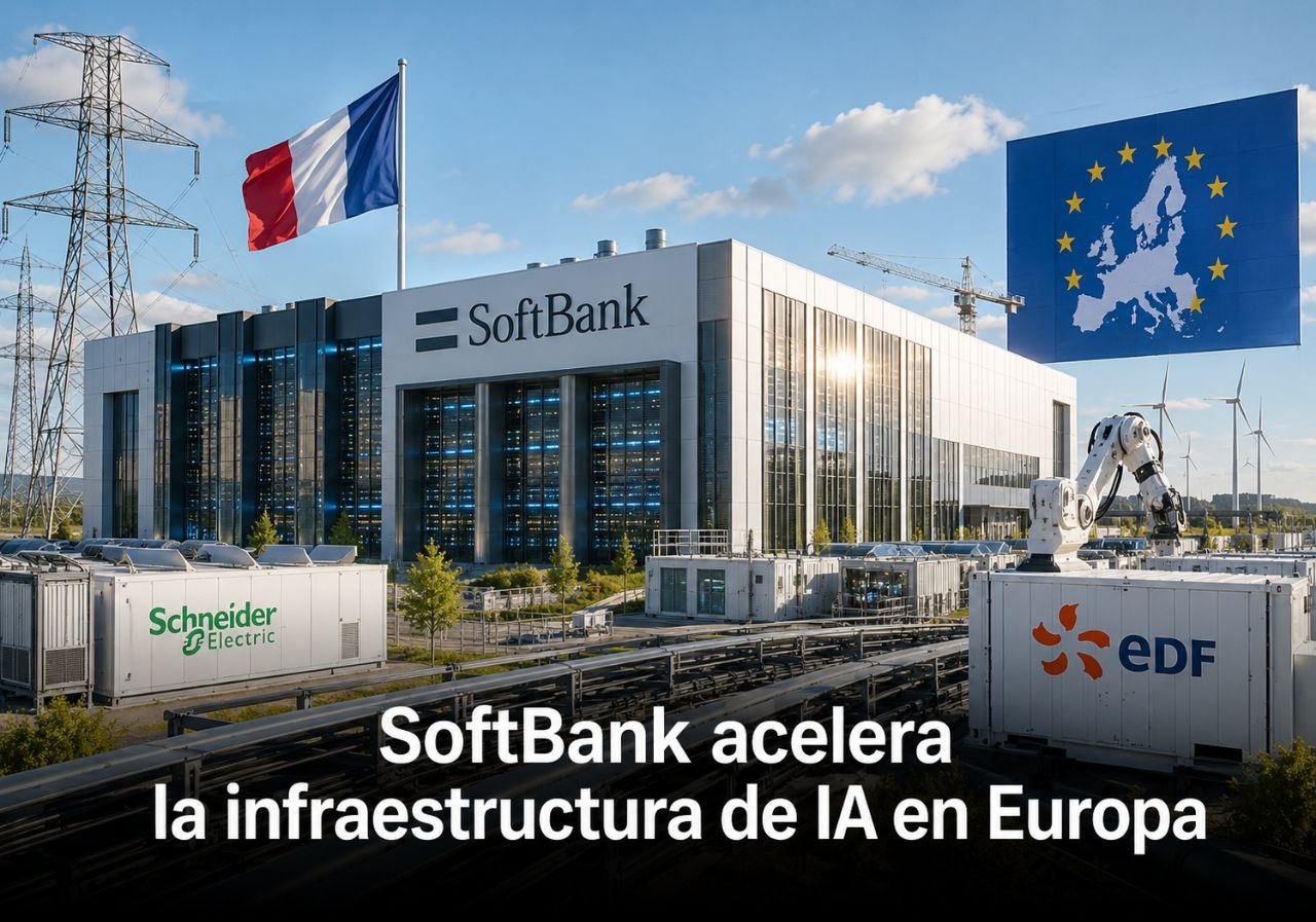 SoftBank quiere invertir hasta 75.000 millones en Francia para convertir la infraestructura de IA en ventaja europea Portada editorial de Exdesis sobre SoftBank quiere invertir hasta 75.000 millones en Francia para convertir la infraestructura de IA en ventaja europea.