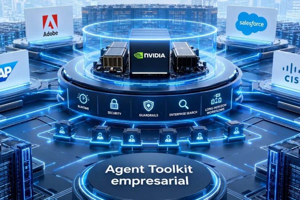 Nvidia quiere fijar la base desde la que se construirán los agentes empresariales Portada editorial de Exdesis sobre Nvidia Agent Toolkit y la base de los agentes empresariales.