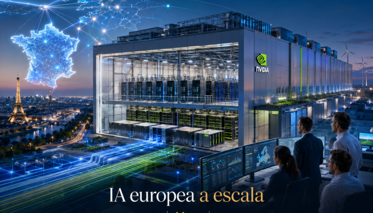 francia-nvidia-infraestructura-ia-europa Fábrica de inteligencia artificial en Francia conectada con la infraestructura europea de IA