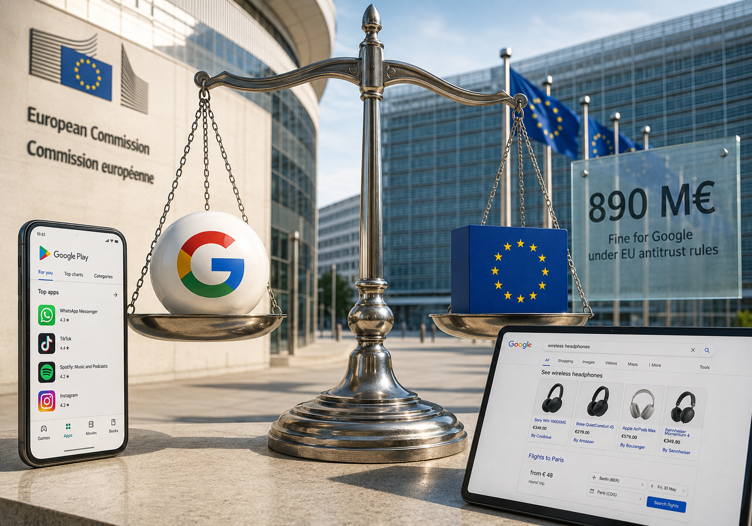 exdesis_google_dma_featured Balanza entre Google y la Unión Europea ante la multa por Search y Google Play