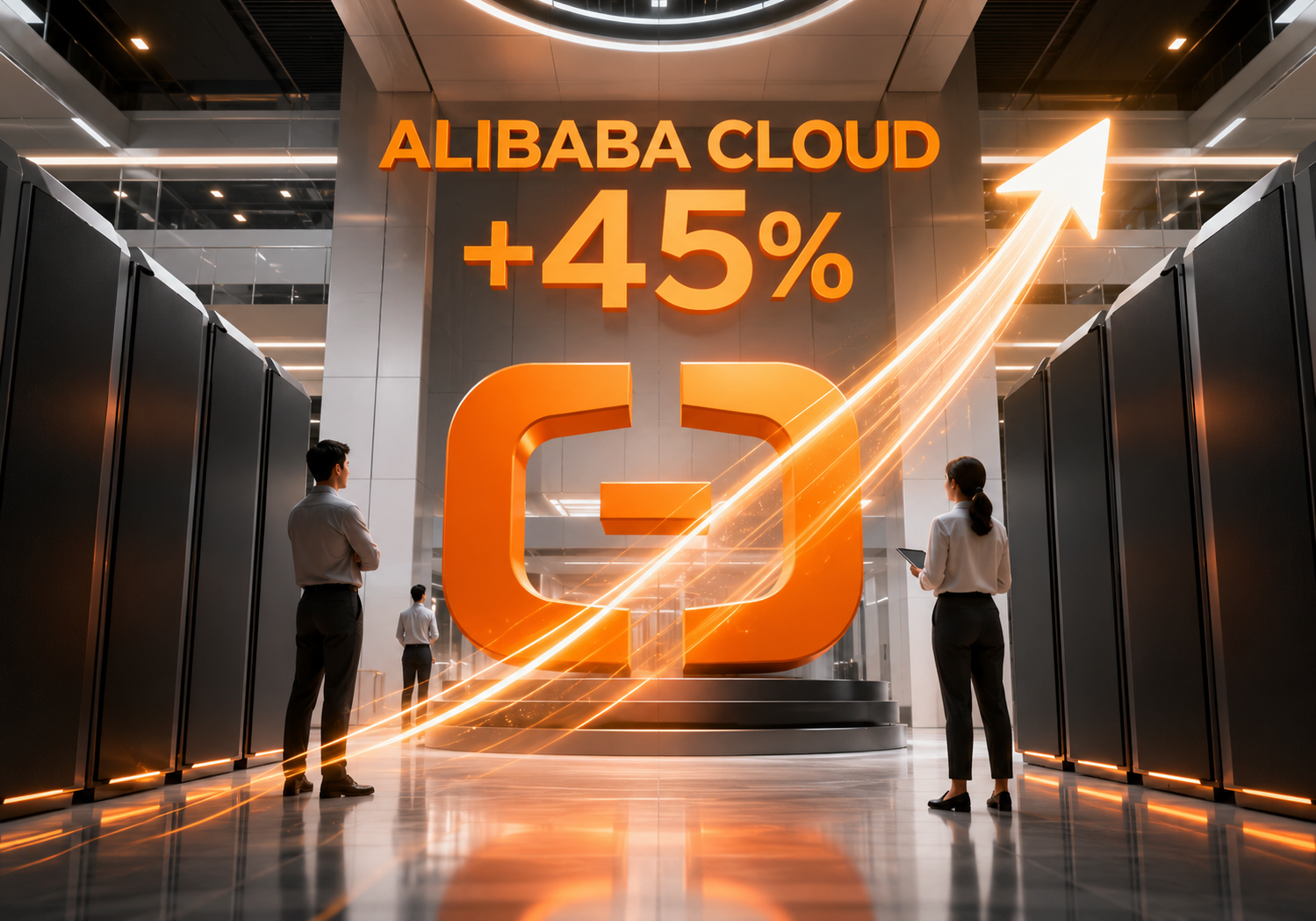 Alibaba Cloud crece impulsada por la demanda de IA Representación editorial de Alibaba Cloud, centros de datos y crecimiento de la inteligencia artificial