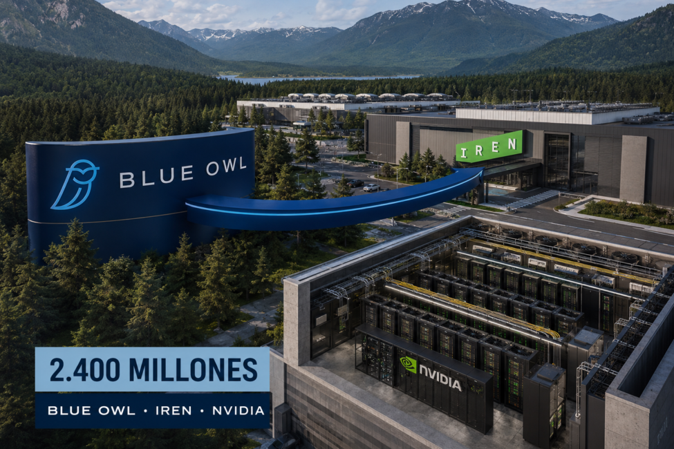 Campus Mackenzie de IREN con infraestructura NVIDIA Blackwell Ultra financiada por fondos gestionados por Blue Owl
