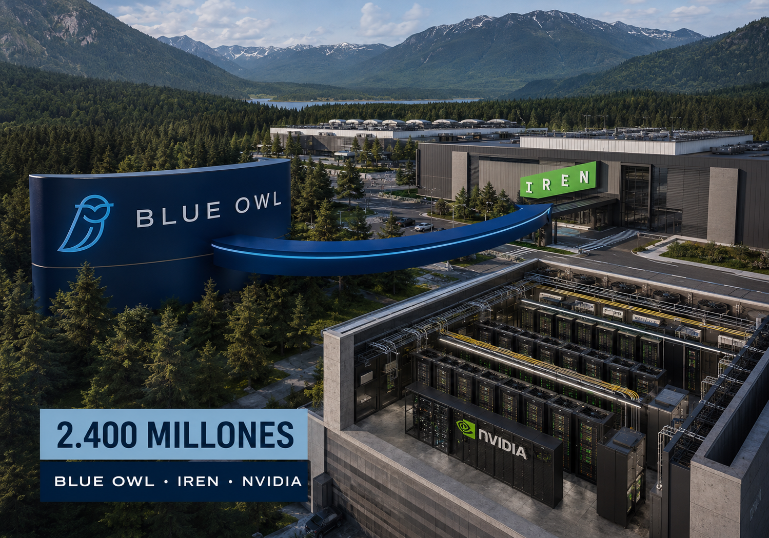 Blue Owl e IREN: financiación de infraestructura NVIDIA Campus Mackenzie de IREN con infraestructura NVIDIA Blackwell Ultra financiada por fondos gestionados por Blue Owl