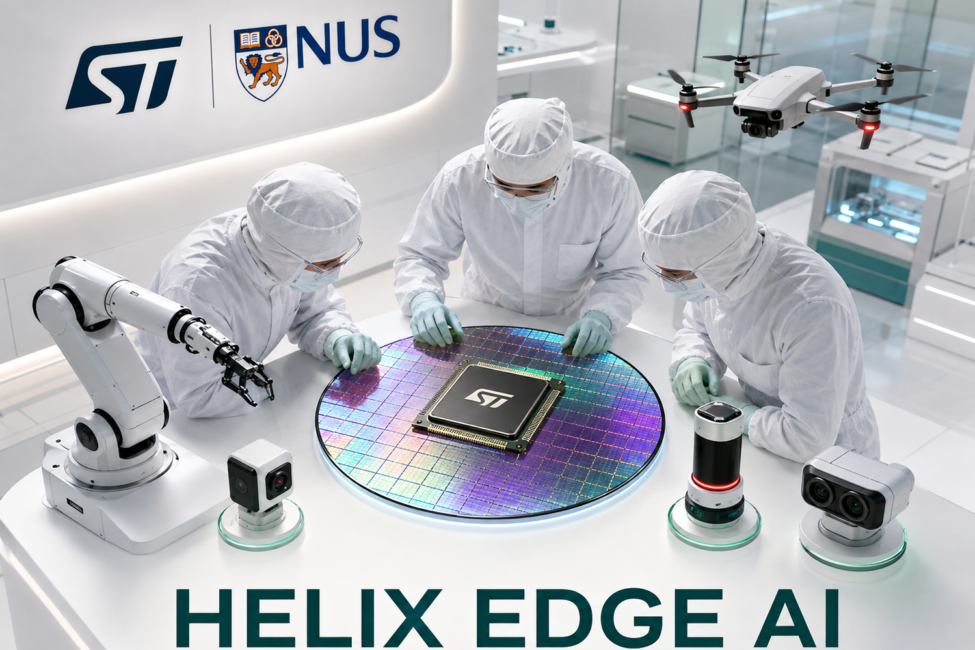 Laboratorio de semiconductores de STMicroelectronics y NUS dedicado a Edge AI y computación de bajo consumo
