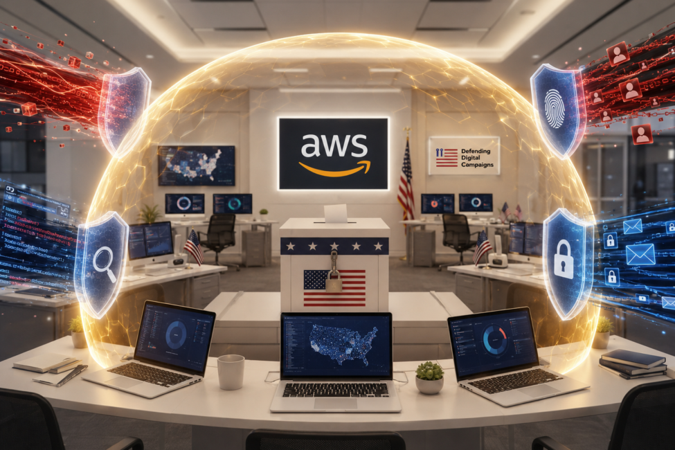 Infraestructura de AWS protegiendo una campaña electoral estadounidense frente a ciberataques