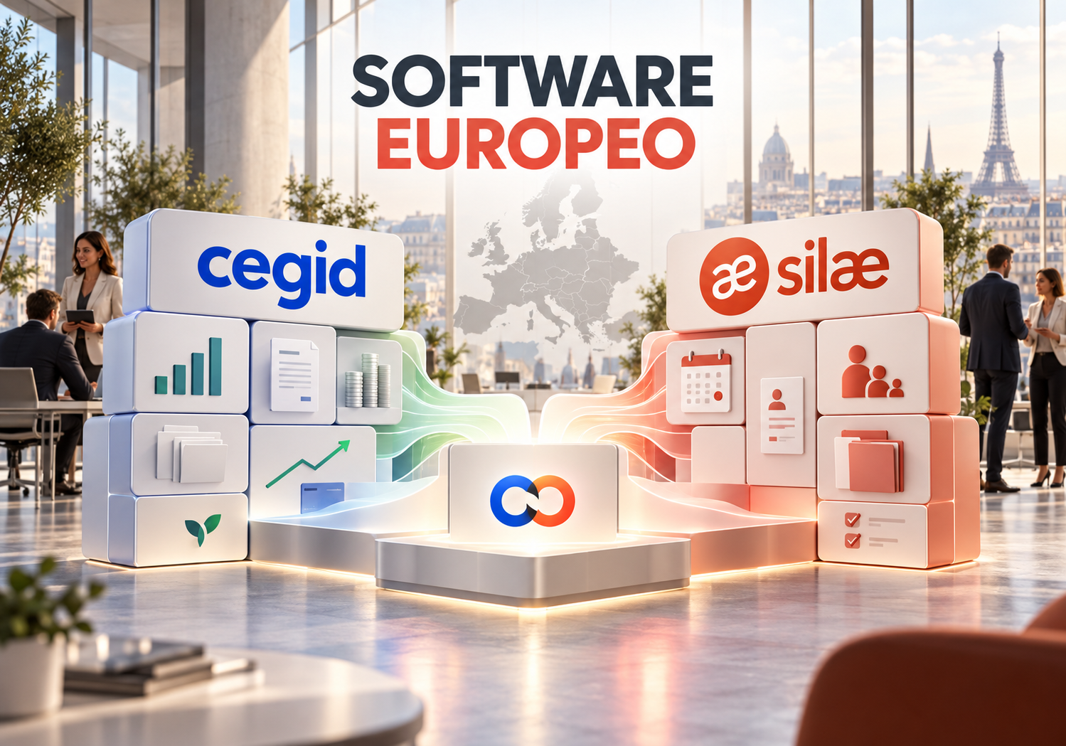 Cegid y Silae preparan un gigante europeo del software Identidades de Cegid y Silae conectadas sobre una arquitectura europea de software de gestión